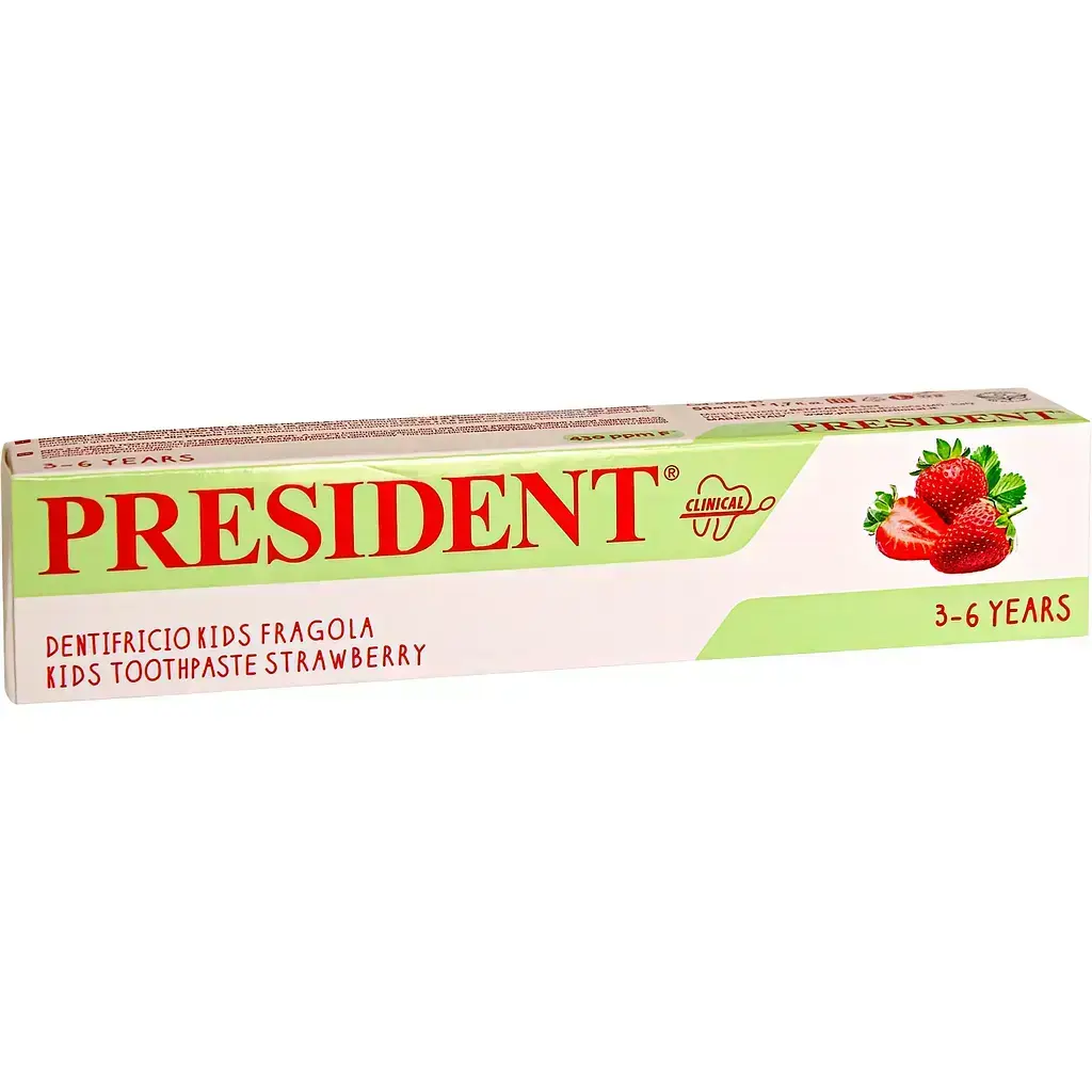 Зубная паста President Kids Toothpaste Strawberry 3-6 years 50 мл фото1