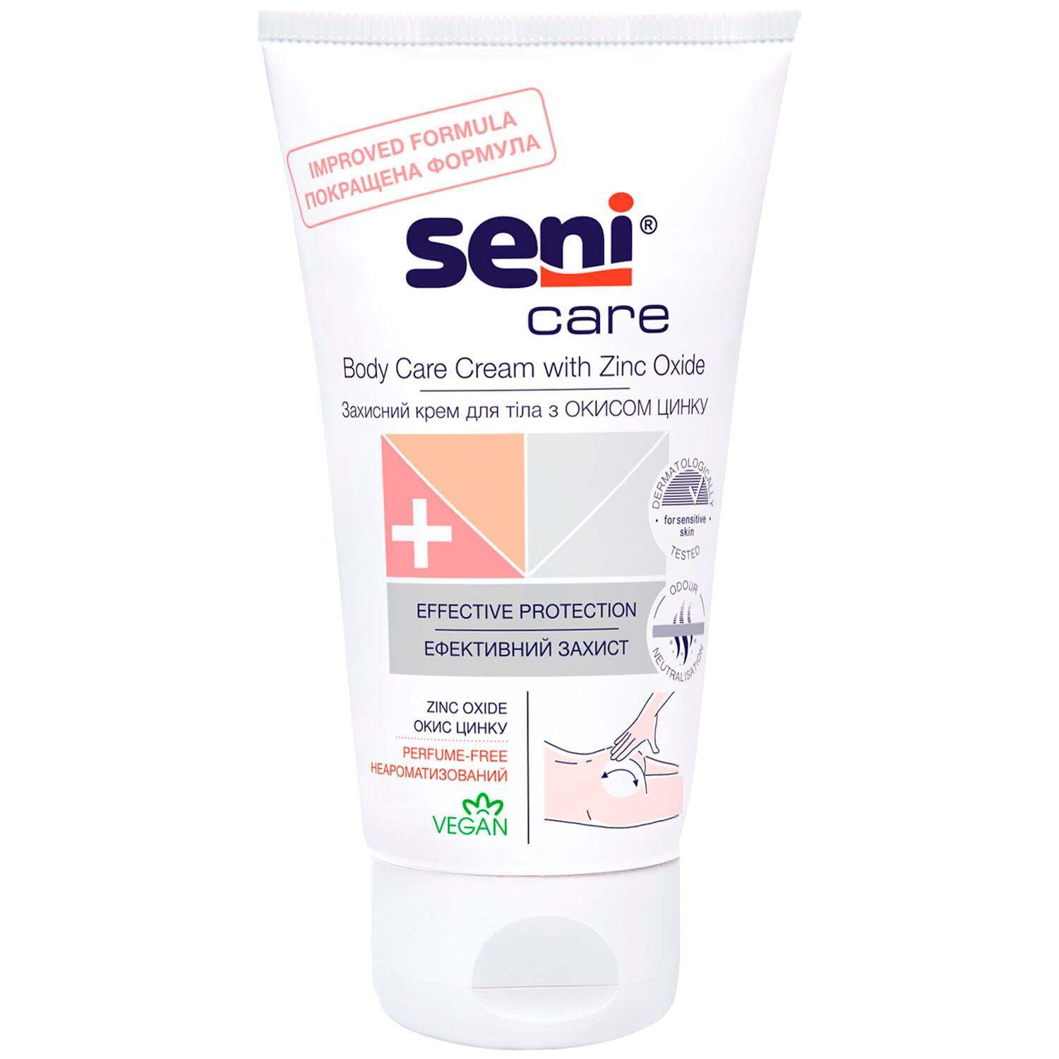 Защитный крем для тела Seni Care Эффективная защита с оксидом цинка 100 мл фото1
