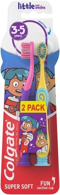 Зубна щітка Colgate дитяча супер м’яка 2 шт. фото1