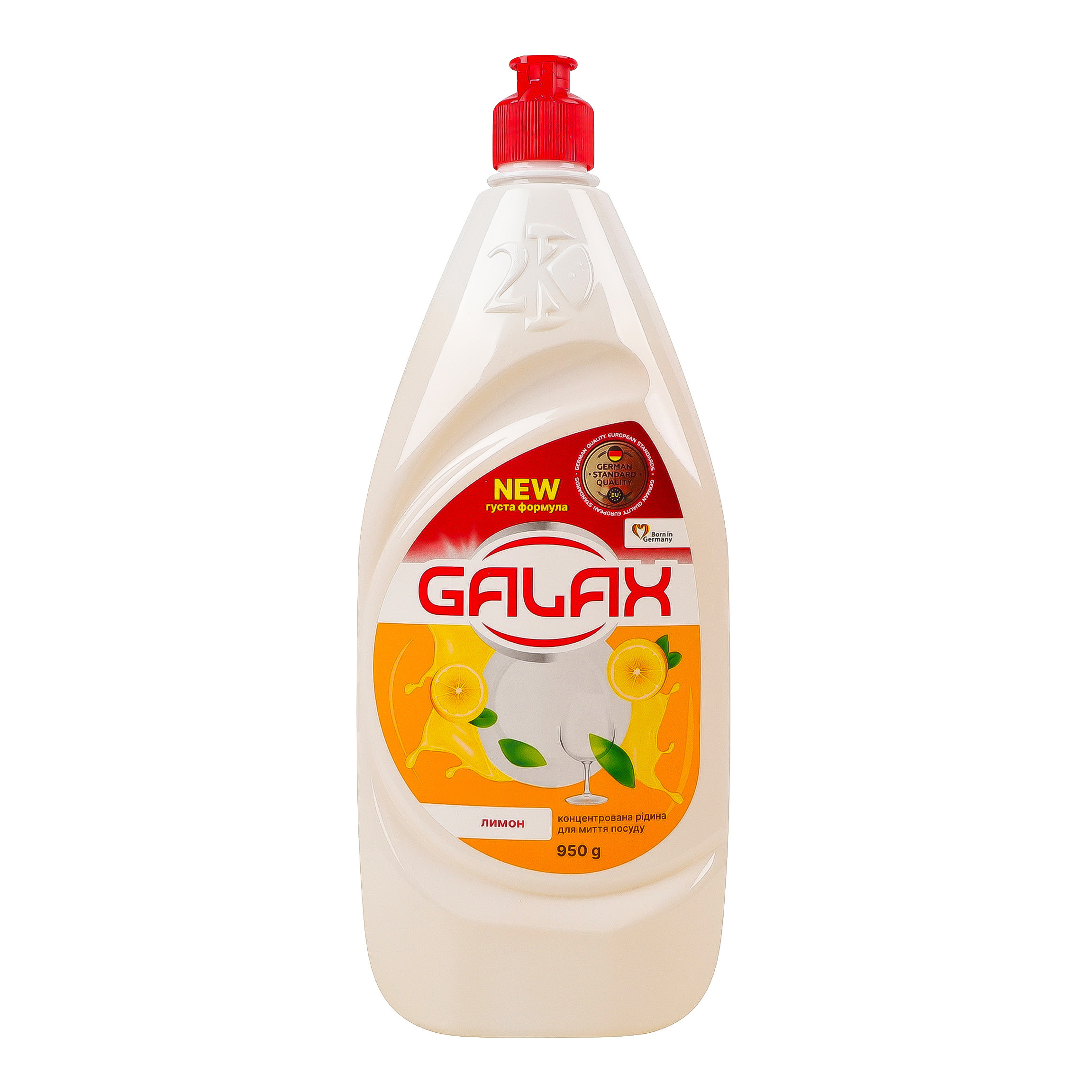 Концентрированная жидкость для мытья посуды Galax Лимон 950 г фото1