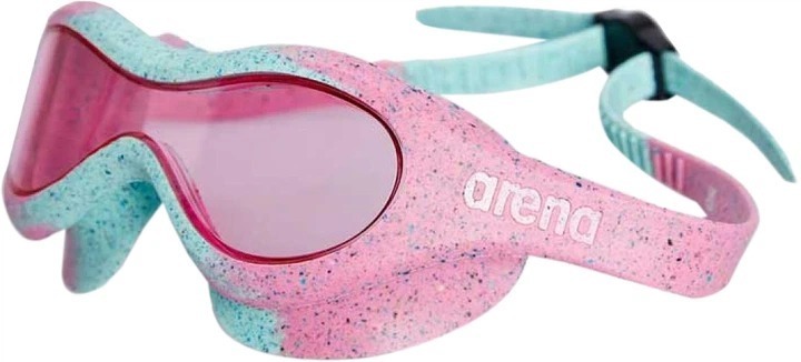 Очки-маска для плавания Arena SPIDER KIDS MASK 004287-902 OSFM Розово-бирюзовый (3468336926345) фото1