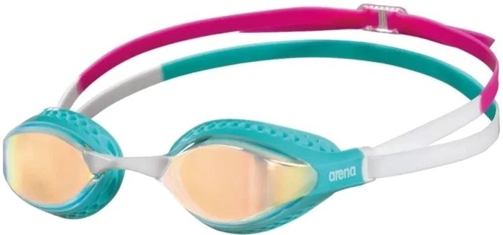 Окуляри для плавання Arena AIR-SPEED MIRROR 003151-204 OSFM Жовто-мідно-бірюзовий (3468336482148) фото1