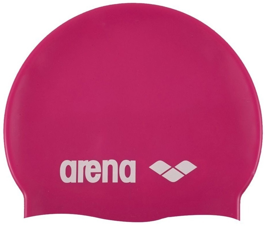 Шапка для плавання Arena CLASSIC SILICONE 91662-091 OSFM Фуксія-білий (3468333887458) фото1