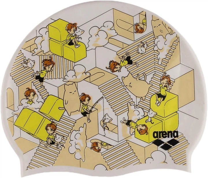 Шапочка для плавания Arena PRINT JR 94171-237 OSFM Мультиколор (3468337082651) фото1