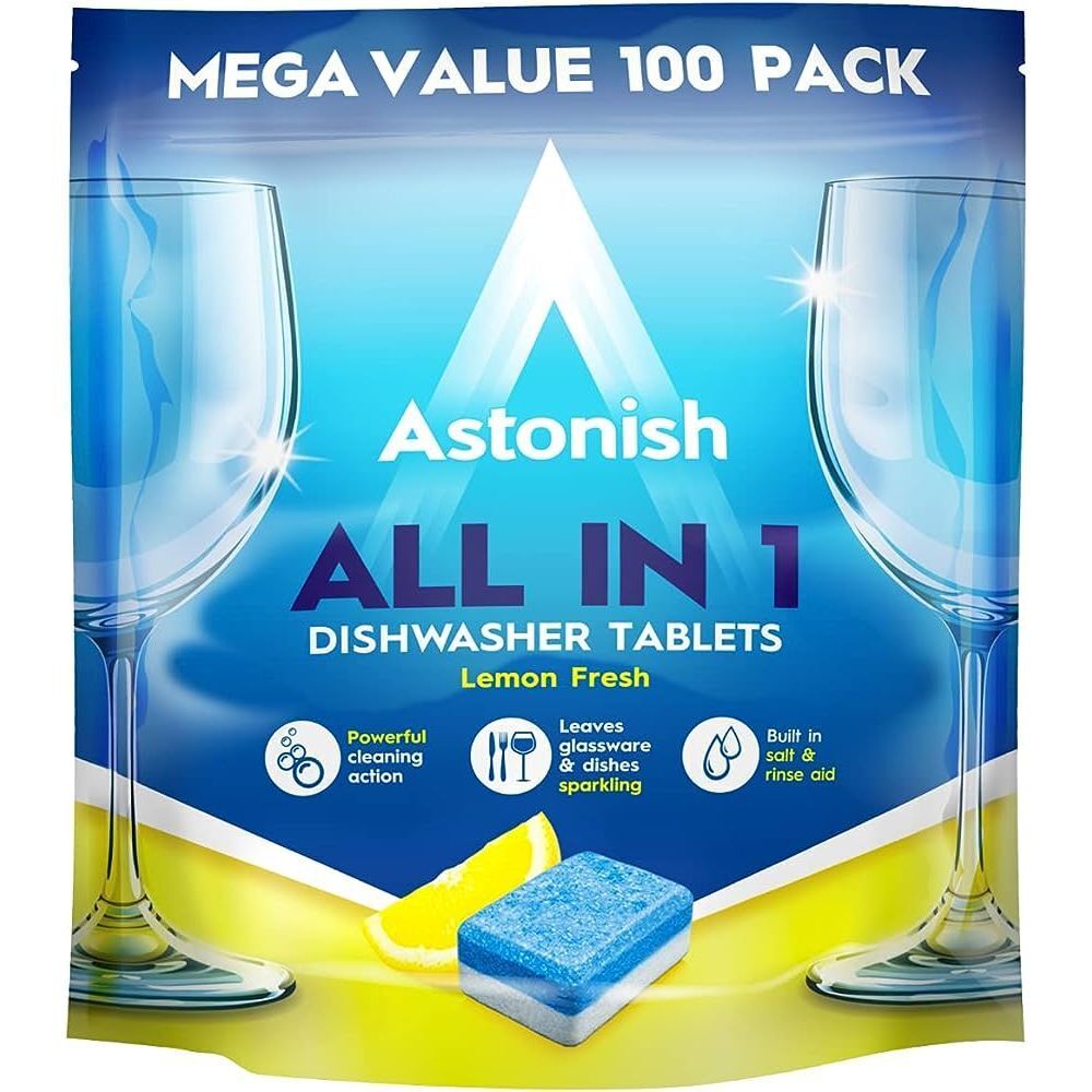 Таблетки для посудомоечных машин Astonish All in one 100 шт. фото1