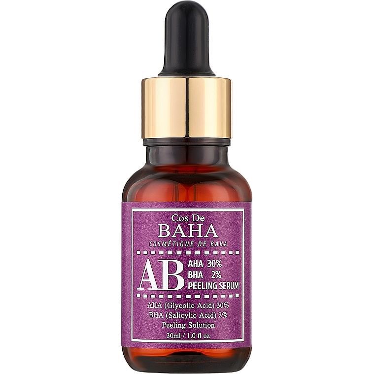 Сироватка-пілінг Cos De Baha BHA AB Peeling Serum з кислотами 30 мл фото1
