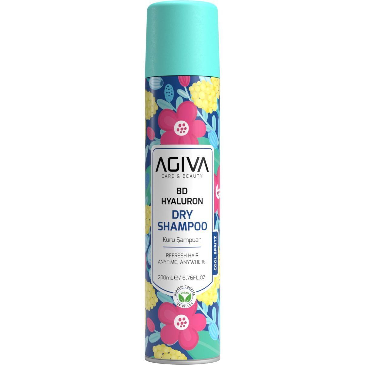 Сухой шампунь Agiva 8D Hyaluron Pro Care Dry Shampoo 200 мл фото1