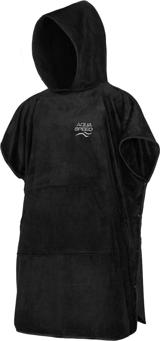 Рушник-пончо Aqua Speed PONCHO 3841 288-07 L Чорний (5908217638410) фото1