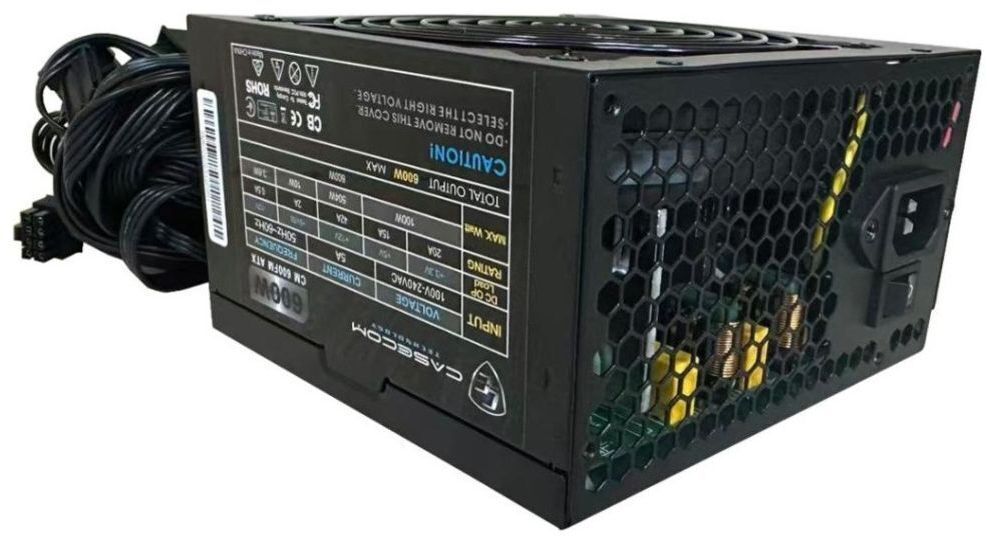 Блок питания 600W Casecom, 120mm, Modular, Box