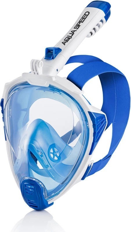 Повнолицьова маска Aqua Speed DRIFT 7086 249-51 S/M Біло-синій (5908217670861) фото1