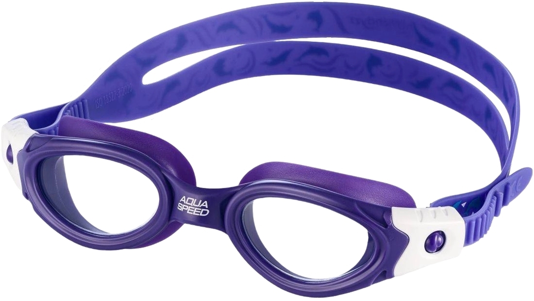 Очки для плавания Aqua Speed PACIFIC JR BENDYZZ 8916 232-09 OSFM Фиолетово-белый (5908217689160) фото1