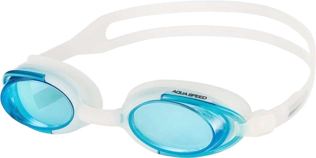 Окуляри для плавання Aqua Speed MALIBU 008-29 OSFM Біло-блакитний (5908217629081) фото1