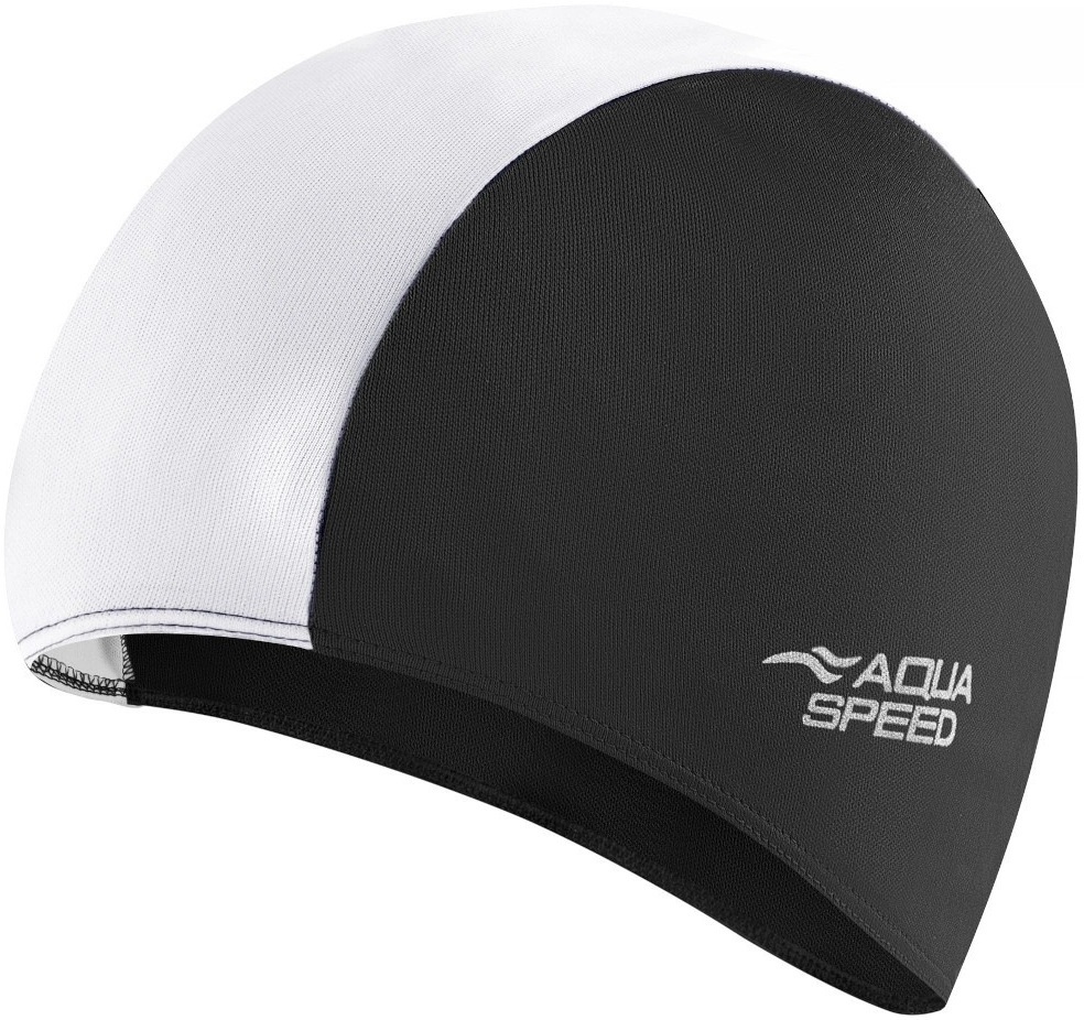 Шапочка для плавания Aqua Speed POLYESTER CAP 5765 091-57 OSFM Черно-белый (5908217657657) фото1