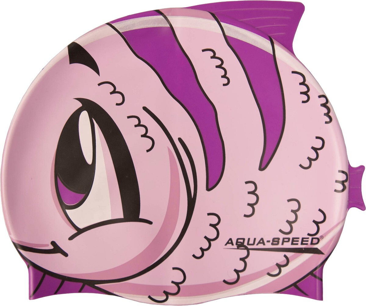 Шапочка для плавания Aqua Speed ZOO FISH 5528 115-fish OSFM Розовая рыбка (5908217655288) фото1