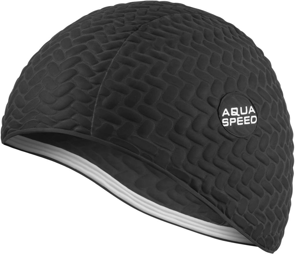 Шапочка для плавания Aqua Speed BOMBASTIC TIC-TAC 5718 117-07 OSFM Черный (5908217657183) фото1