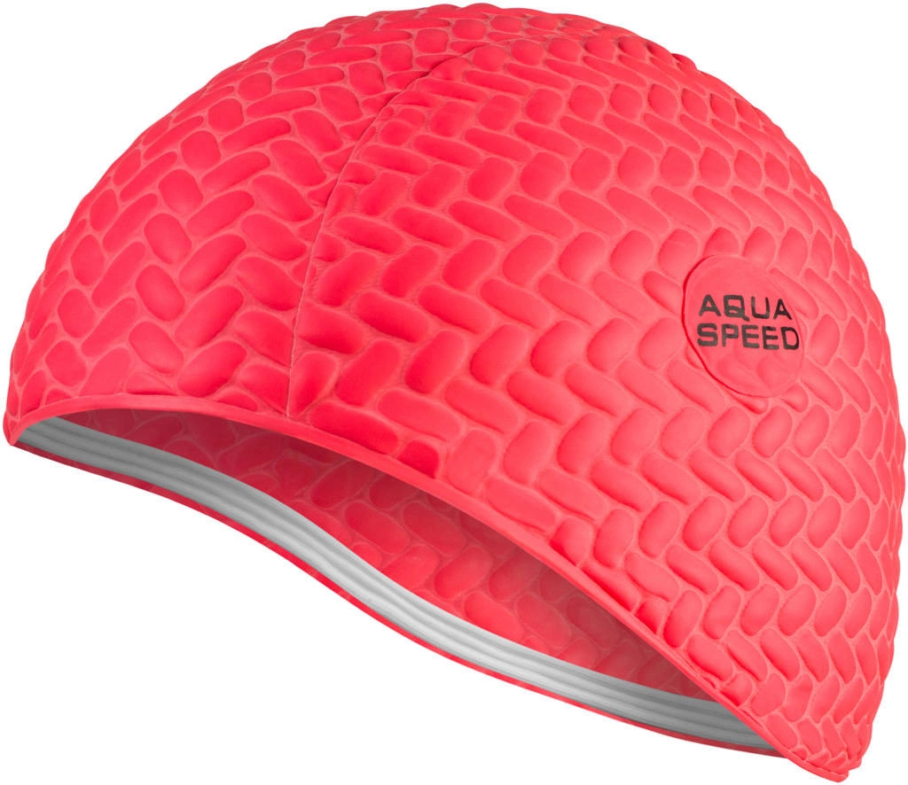 Шапочка для плавания Aqua Speed BOMBASTIC TIC-TAC 5723 117-31 OSFM Красный (5908217657237) фото1