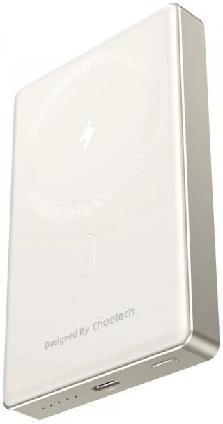 Павербанк Choetech Ultra-thin Magnetic Wireless 10000mAh Beige фото1