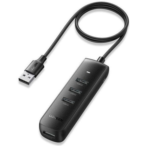 Хаб USB 3.2 Type A -> 4xUSB 3.2 Активний, 1м черный