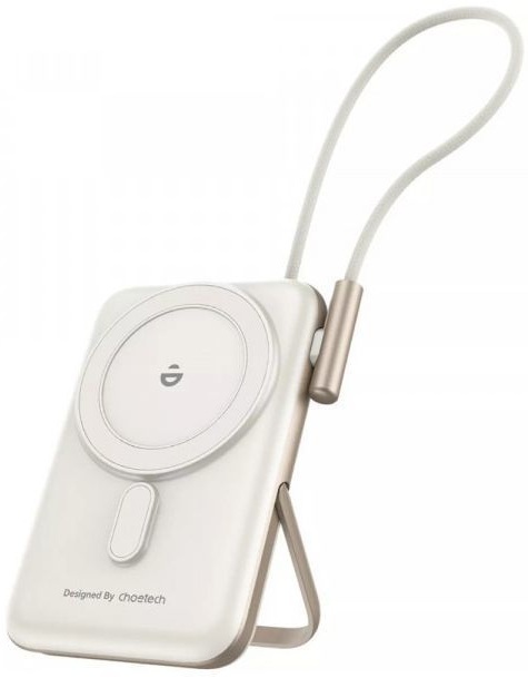 Павербанк Choetech Magnetic Wireless 10000mAh 20W PD White фото1