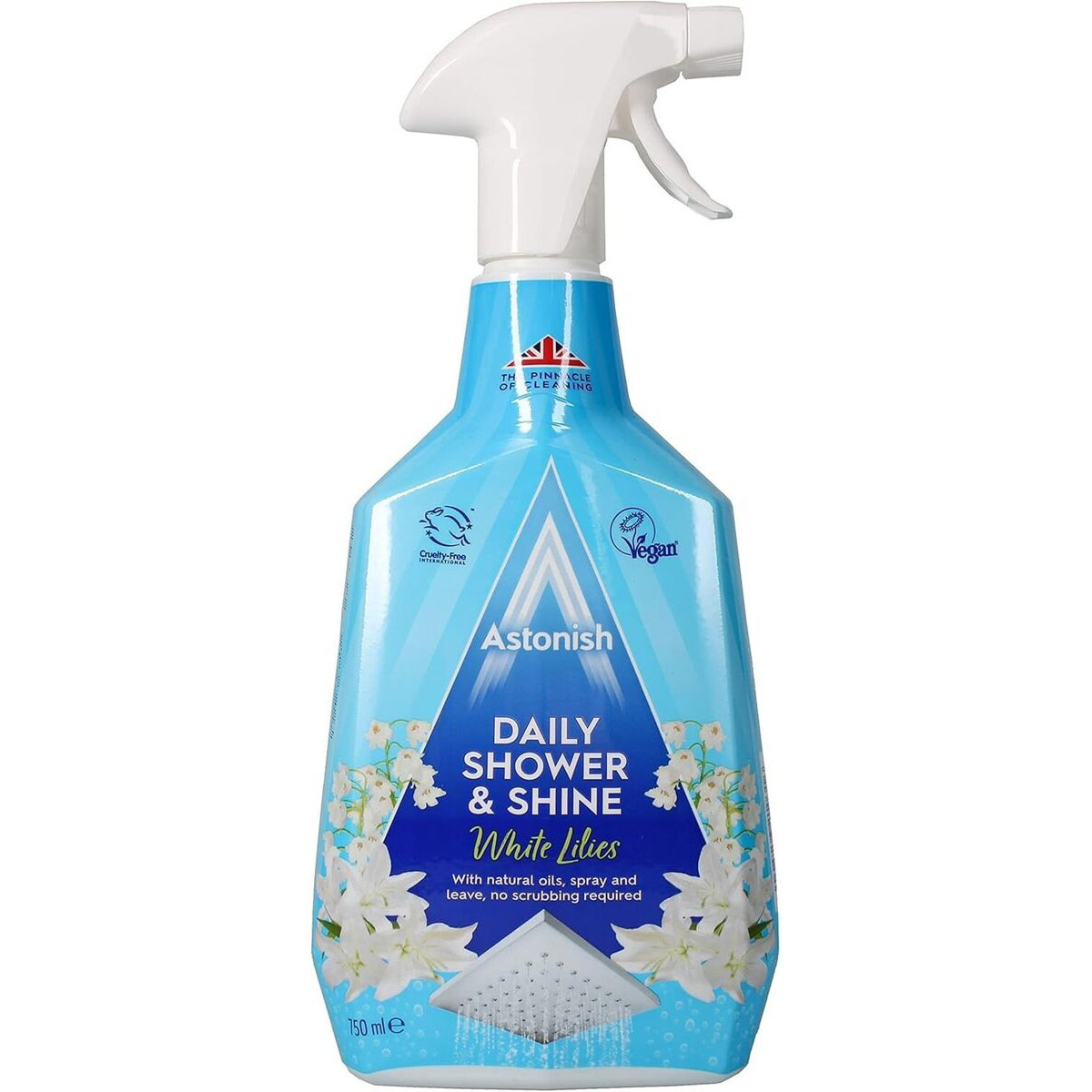 Антибактериальное средство для душевых кабин длительного действия Astonish Daily Shower Cleaner 750 мл фото1