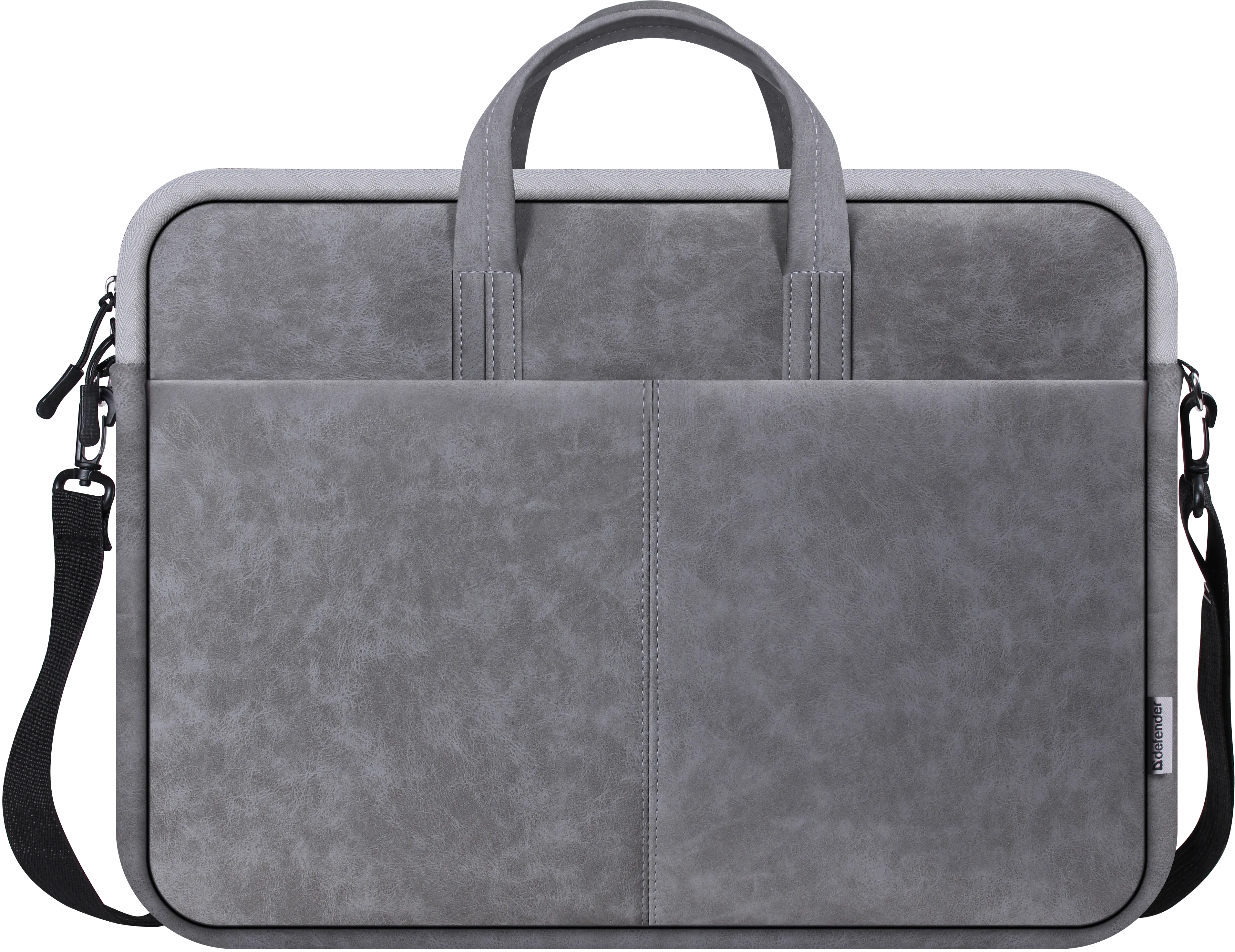 Сумка для ноутбука 15.6'' Defender Solid PU серая фото1