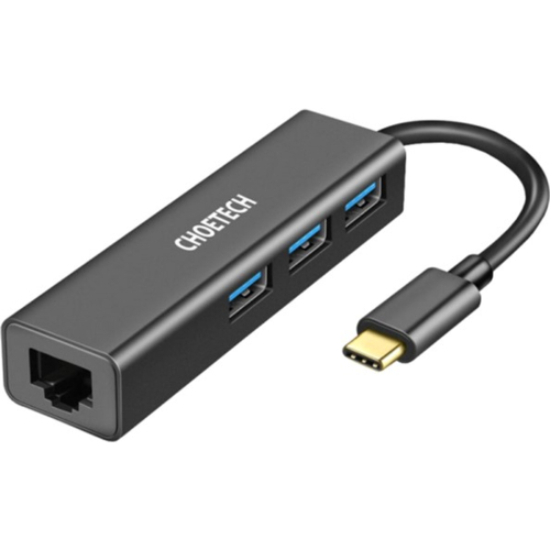 Хаб USB 3.1 -> 3хUSB 3.0+RJ45(1000M) Ethernet 4 in 1