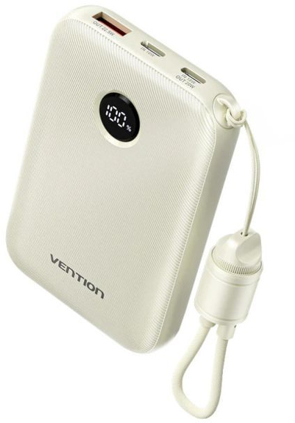 Павербанк Vention 10000mAh 22,5W Beige фото1