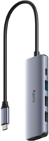 Хаб USB-С 5-в-1,1хHDMI 4K, 1хUSB-C W -100Вт, 1хUSB-A 3.0 5 Гбіт/с, 2 х передачі даних USB-A 2.0, Cudy