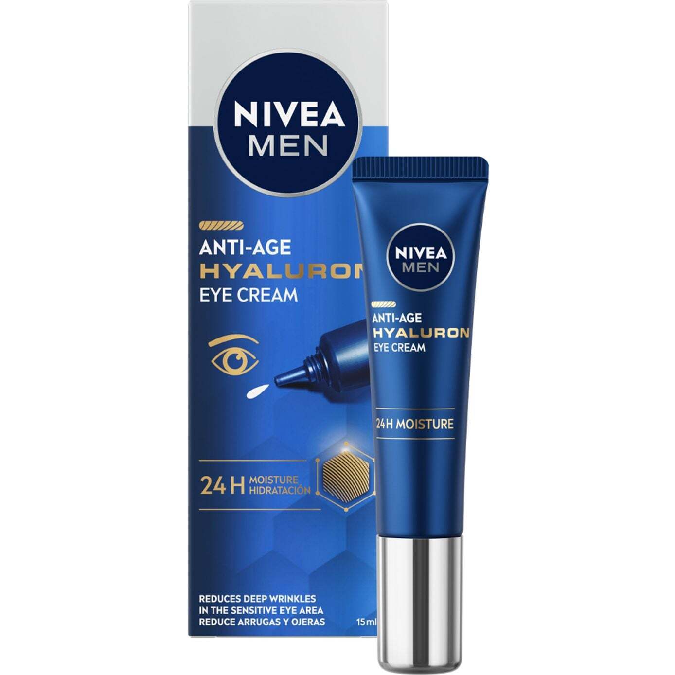 Антивозрастной крем для кожи вокруг глаз NIVEA MEN Hyaluron 15 мл (83998) фото1