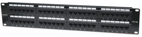 Патч панель 19", 48port, UTP, Cat.5e, 2unit, Intellinet фото1