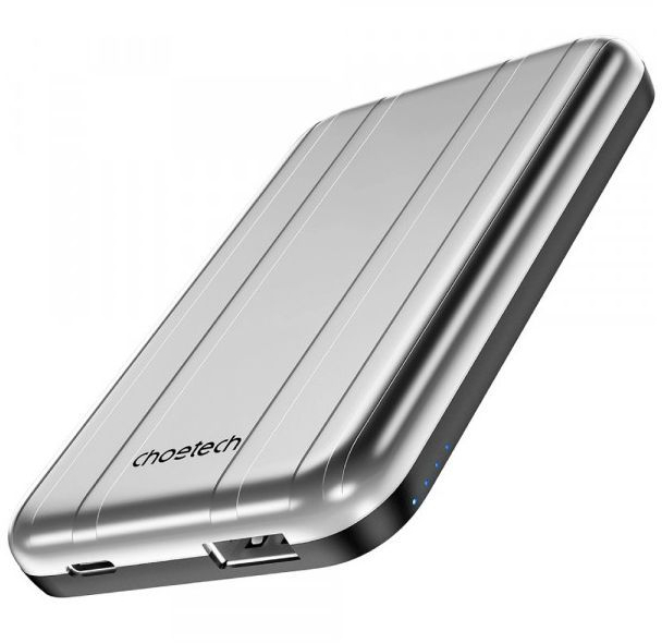 Павербанк Choetech Magnetic Wireless 5000mAh silver фото1