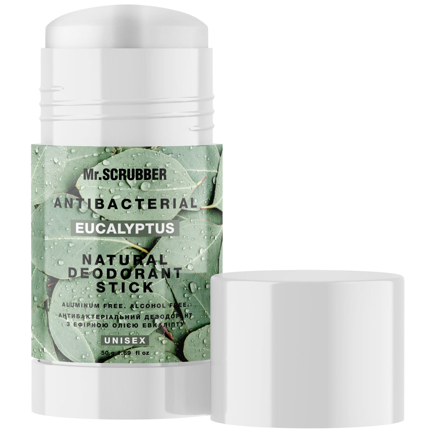 Антибактериальный дезодорант с эфирным маслом эвкалипта Mr.Scrubber Antibacterial Eucalyptus 50 г фото1