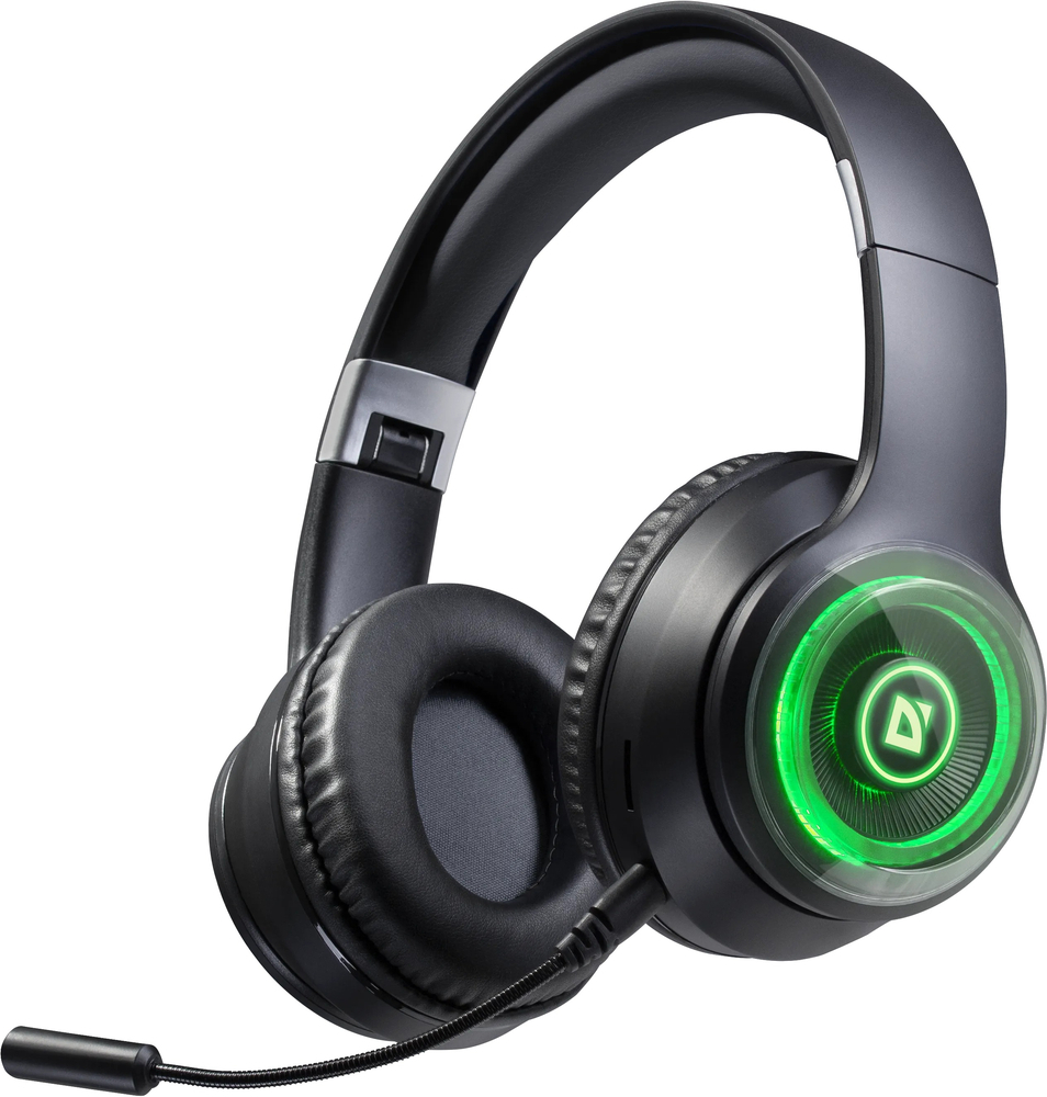 Гарнітура Defender FreeMotion B400 Bluetooth, гнучкий мікрофон, LED, Black (63400_Defender) фото1