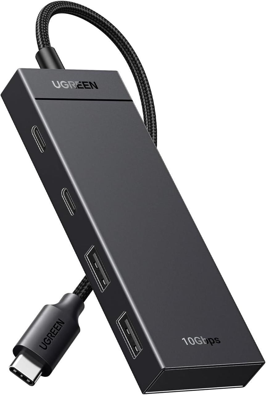 Хаб USB 3.2 Type-C -> 4хUSB-C 3.2 Gen2 10Gbps Black