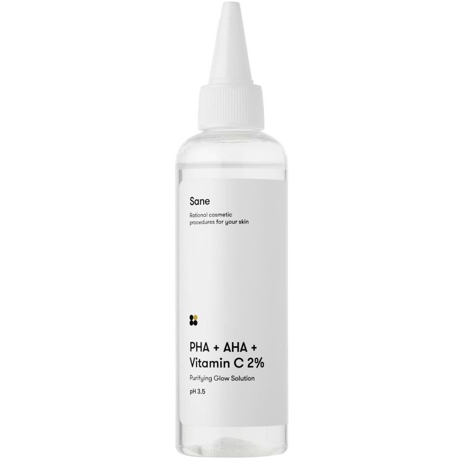 Тонік для обличчя Sane PHA + AHA + Vitamin C 2%, 100 мл фото1
