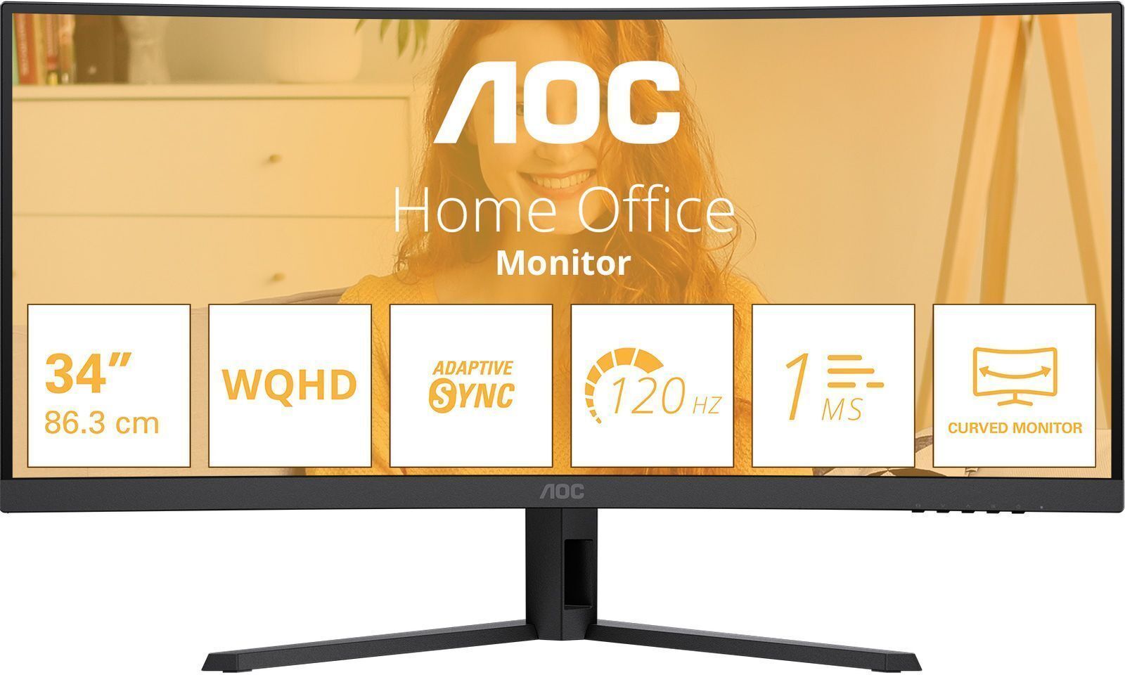 Монитор 34" AOC CU34B3E фото1