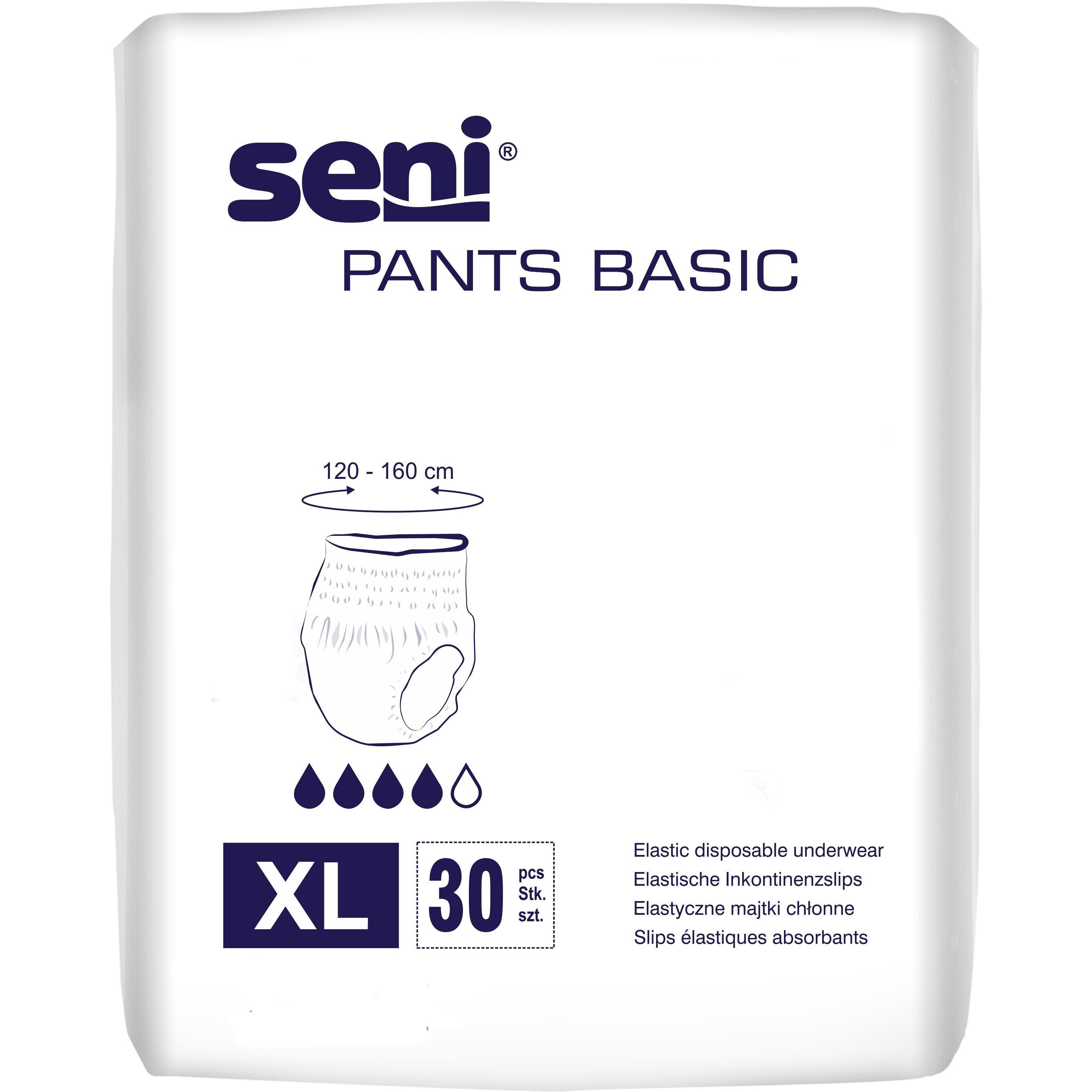Трусы для взрослых Seni Pants Basic extra large поглотительные 30 шт. (SE-096-XL30-BP1) фото1