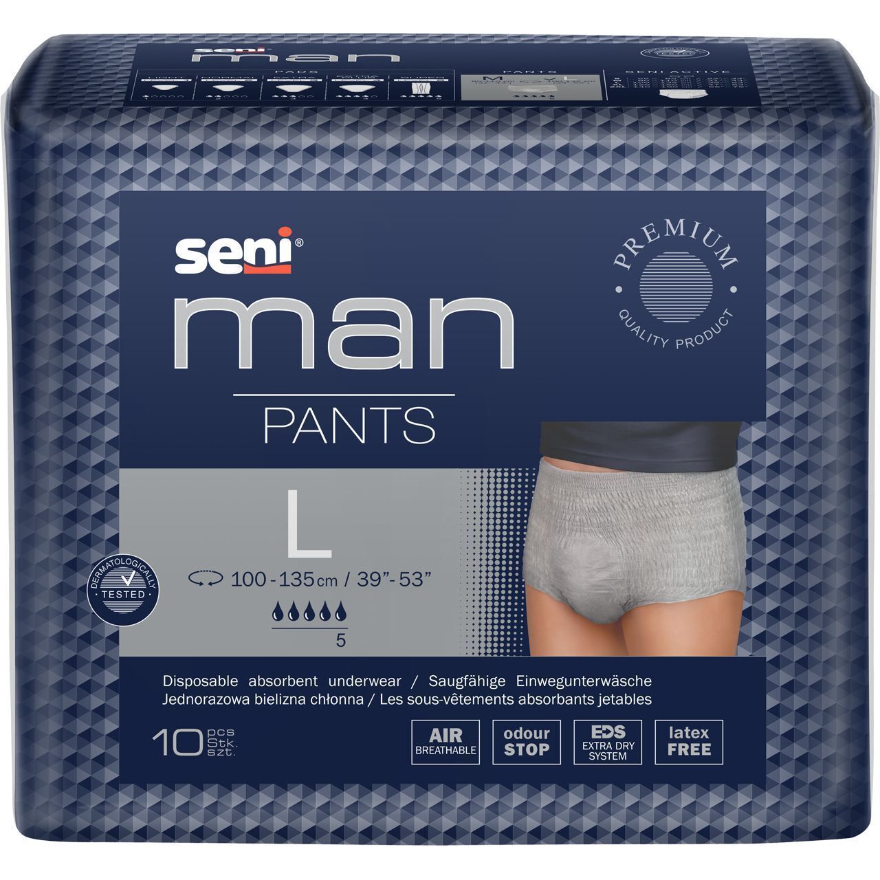 Труси поглинальні для дорослих Seni Man Pants Large 10 шт. фото1