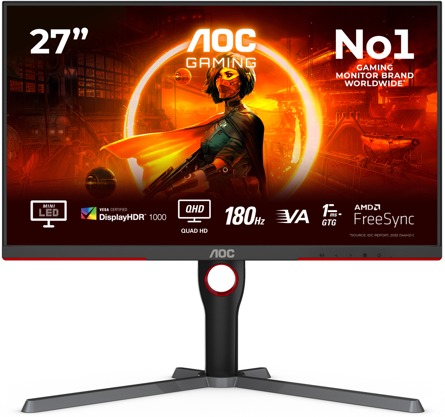 Монитор 27" AOC Q27G3XMN/BK фото1