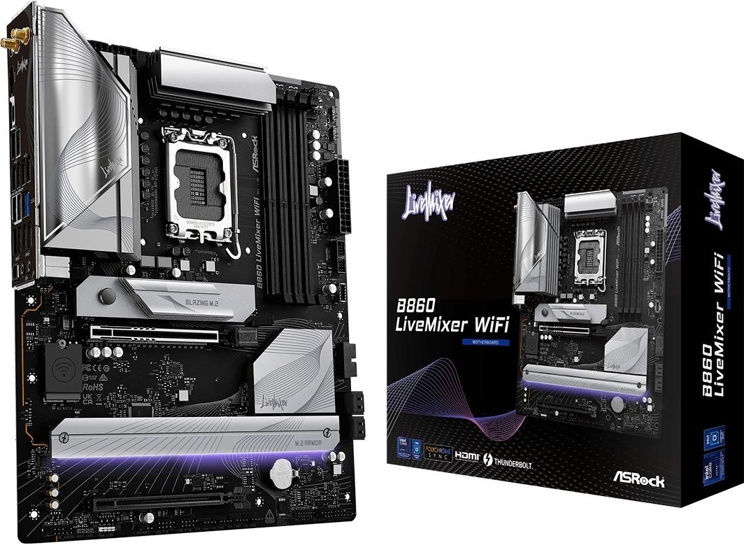 Материнська плата AsRock B860 LiveMixer WiFi фото1