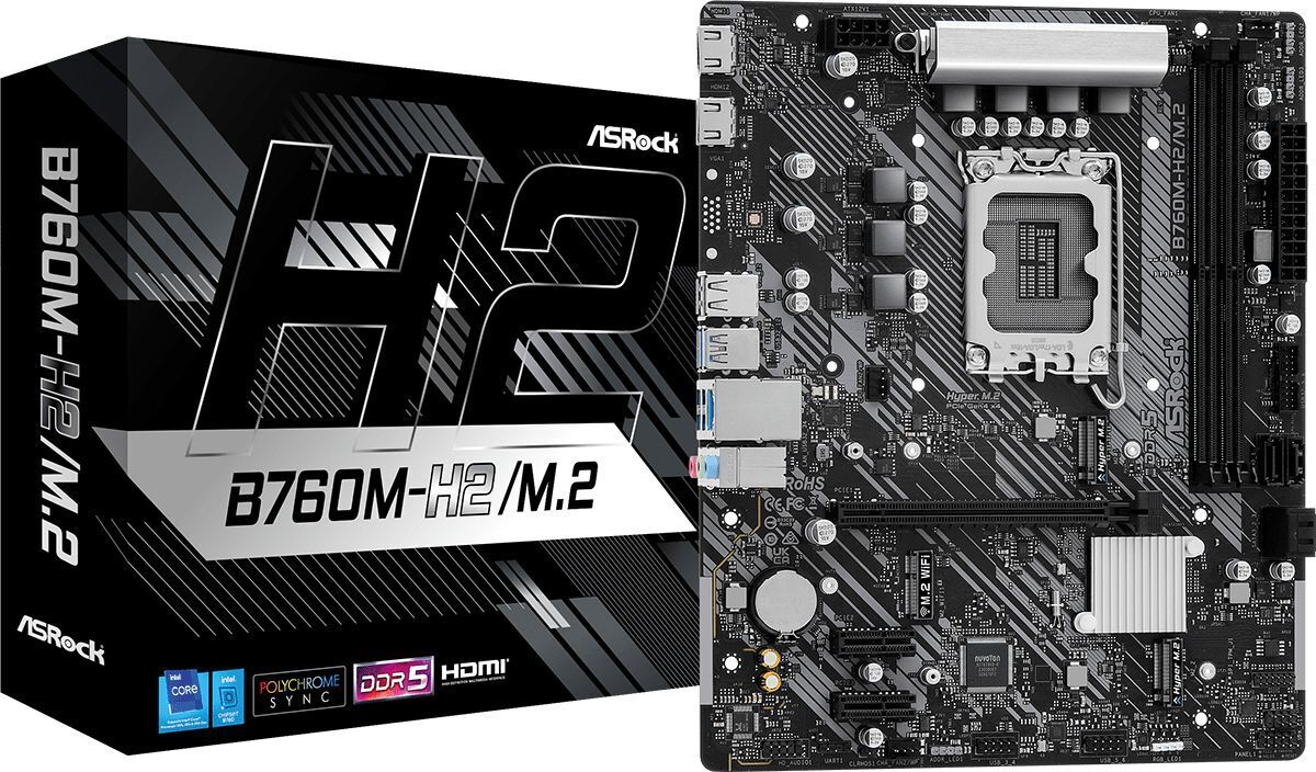 Материнская плата ASRock B760M-H2/M.2 фото1