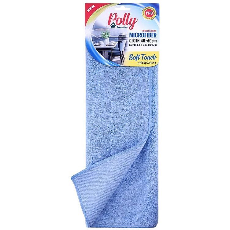 Ганчірка Polly Soft Touch з мікрофібри 40х40 см блакитна фото1