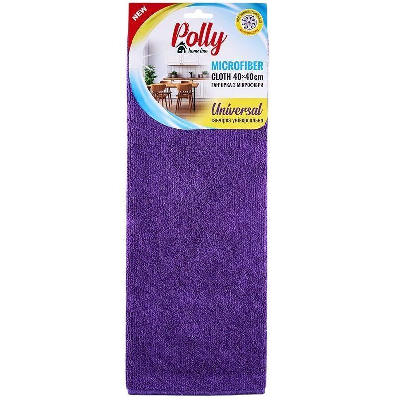 Ганчірка Polly з мікрофібри 40х40 см фіолетова фото1