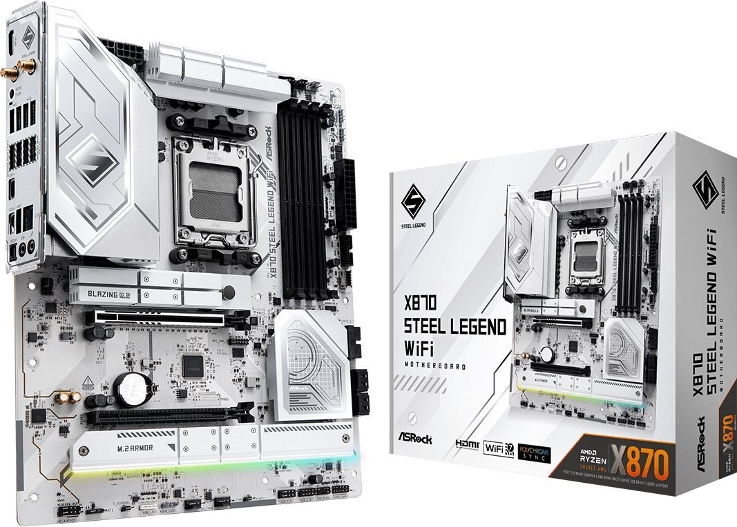 Материнская плата ASRock X870 STEEL LEGEND WIFI фото1