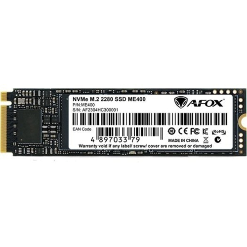 SSD Накопитель 1Tb AFox ME400 M.2 2280 PCIe NVMe Gen 4x4 3D TLC NAND, Retail