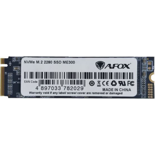 SSD Накопитель 256Gb AFox ME300 M.2 2280 PCIe NVMe Gen 3x4 3D TLC NAND, Retail