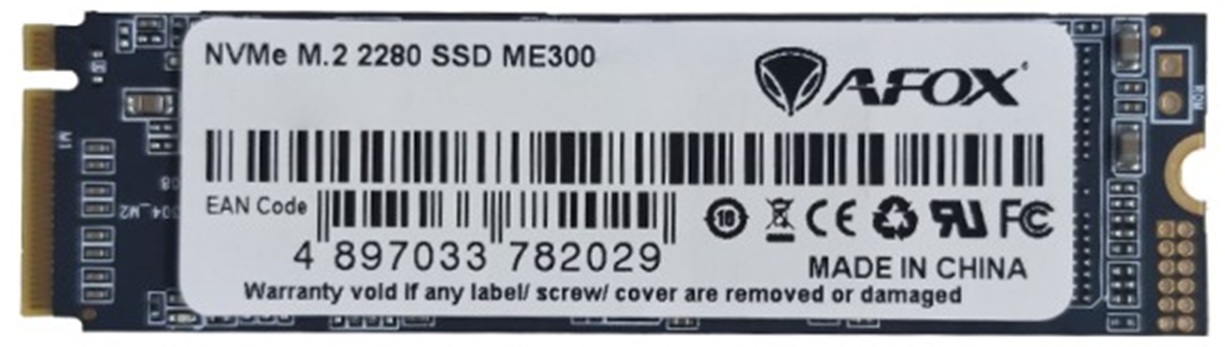 SSD Накопитель 512Gb AFox ME300 M.2 2280 PCIe NVMe Gen 3x4 3D TLC (ME300-512GN)