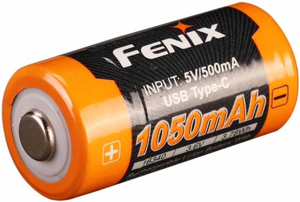 Аккумулятор 16340 Fenix (1050 mAh) Type-C фото1