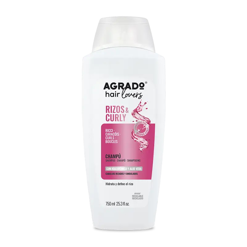Шампунь Agrado Hair Loves Rizos&Curly Shampoo для вьющихся волос 750 мл фото1
