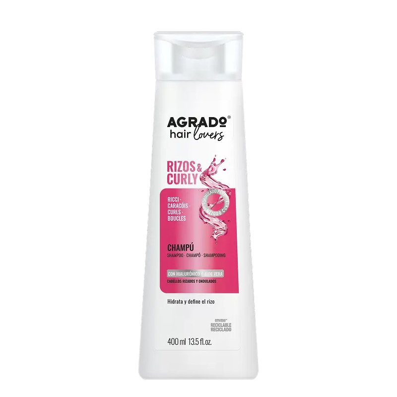 Шампунь Agrado Hair Loves Rizos&Curly Shampoo для вьющихся волос 400 мл фото1